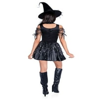 Wonderland Costume Femei Celestial Vrăjitoare Costum De Halloween, Mediu, Negru