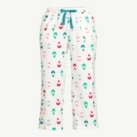 Pantaloni de salon din flanelă Joyspun pentru femei, pachet 2, Dimensiuni S până la 3X