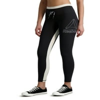 Reebok femei dinamic Highrise 7 8 Legging cu marca Drawcord