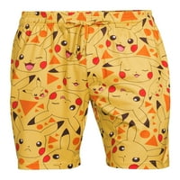 Pokemon bărbați multe Pika se confruntă cu pantaloni scurți de somn