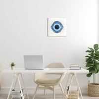 Stupell Industries Abstract albastru ochi rău simbol artă grafică artă Neîncadrată imprimare artă de perete, Design de Ziwei Li
