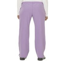 Scrubstar pentru femei Active Collection Heathered Stretch Scrub Pant cu Contrast de plasă