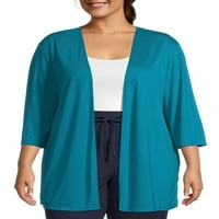 Doar dimensiunea mea femei Plus Dimensiune ușor deschis-Front Cardigan