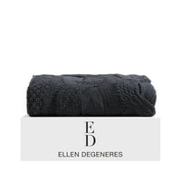 Ellen DeGeneres Cablu Mare Negru Chenille Arunca Pătură