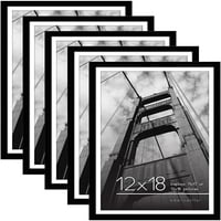 Americanflat Picture Frame în negru-Display-uri cu Mat și fără Mat-Set de cadre cu fierăstrău agățat Hardware pentru afișare orizontală și verticală