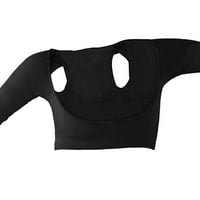 Jumătate Maneca Arme Umăr Spate Postura Corector Suport Shapewear Negru
