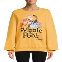 Hanorac Grafic Winnie the Pooh și Friends Juniors cu mâneci lungi