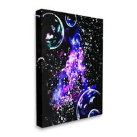 Bold Violet Galaxy Nebula arta pentru copii pictura Galerie înfășurat panza imprimare perete arta