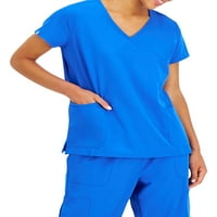 Hanes ComfortFit Stretch femei și femei Plus Wrap Scrub Top