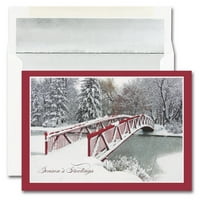 Seturi De Cărți De Crăciun Din Hârtie, Red Bridge, Pachet 25