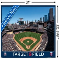 Minnesota Twins-Afiș De Perete Pentru Câmpul Țintă, 22.375 34