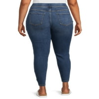 Blugi Jeggings pentru femei Terra & Sky Plus Size