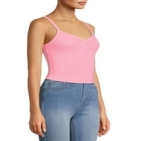 No Boundaries Juniors' Henley Cami Top, Pachet 2