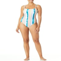 Dokotoo femei Roz Costume de baie două Tankini rochie Retro Culoare bloc imprimare Swimdress Dimensiune X-mare SUA 16-18