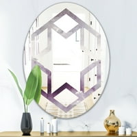 Designart 31.5 23.7 Oglindă Modernă De Perete Violet