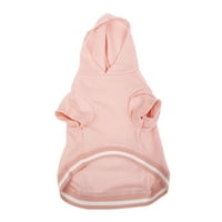 Hoodie pentru câini și pisici cu dungi din poliester Vibrant Life, Roz, M