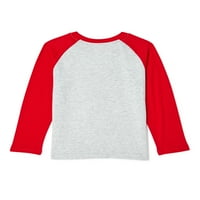 Kids by Garanimals Little Boys Raglan tricou grafic cu mânecă lungă, mărimi 4-10