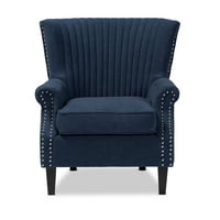 Scaun Baxton Studio Wilhelm Wingback, Marină