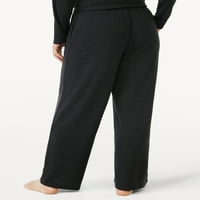 Joyspun femei Hacci tricot pantaloni pijama Picior Larg, Dimensiuni S la 3X