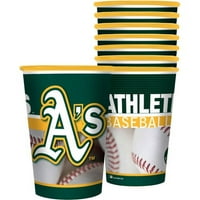 cupe de suveniruri din plastic oz Oakland Athletics, 8pk