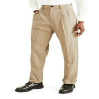Pantaloni kaki ușori pentru bărbați Dockers-Plisați