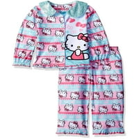 Toddler Fete ' Buton Jos Pijama 2 Piese Set