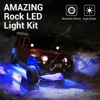 LED Rock Light Multicolor Neon Led Kit de lumină cu telecomandă