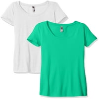 Femei Clementine Tri-Blend Scoop gât T-Shirt