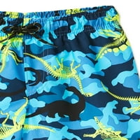 Wonder Nation Boys Shark Pantaloni Scurți De Baie De Zi Cu Zi, Mărimi 4 - & Husky