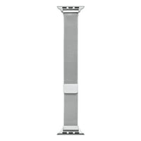 Infinity Skinny argint din oțel inoxidabil Metal bucla înlocuire bandă pentru Apple Watch Series 1,2,3,4,5,6,7, & SE - Size