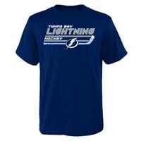 Tricou Albastru Pentru Tineret Tampa Bay Lightning Stick Logo