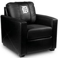 Detroit Tigers MLB scaun argintiu cu panou alb Logo