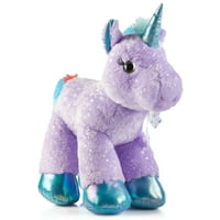 Timp de vacanță 20in Purple Unicorn Plush