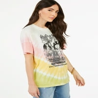 Scoop femei AC DC Poster Grafic maneca scurta T-Shirt