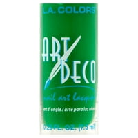 A. Culori Art Deco Nail Art Verde Strălucitor
