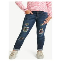 Justice Girls Girlfriend Jeans, Mărimi 6-18, Slim & Plus