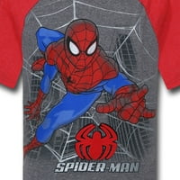 Tricou Spiderman cu cerneală metalică pentru copii gri și roșu-Juvenile 4