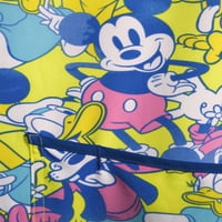 Scrubstar femei Disney Mickey Mouse și senzațional Si V-Neck Print Scrub Top