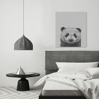Imprimare de pictură Lonely Panda pe pânză înfășurată