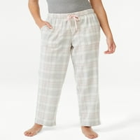 Pantaloni de salon din flanelă Joyspun pentru femei, Dimensiuni S până la 3X