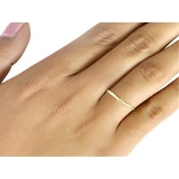 JewelersClub inele cu diamante pentru femei-Accent White Diamond Ring Bijuterii-14k benzi de argint placate cu aur pentru femei-Inel de JewelersClub
