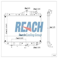 Radiator se potrivește selectați: 1988-TOYOTA CAMRY LE, 1990-LEXUS ES SE-R