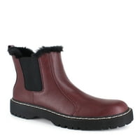 de Portland Boot Company femei Fau blana Trim Chelsea Boot