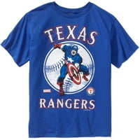 Texas Rangers Băieți Marvel Captain America Tee