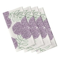 Pur și simplu Daisy 18 18 lavanda mici Modcircles Servetele, Set de 4