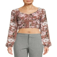 Madden NYC Junior ' s Ruched Corset Top