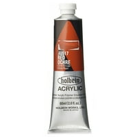 Holbein Artist corp greu culoare acrilică, 60ml, ocru roșu