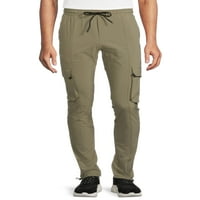 American Stitch bărbați Stretch nailon Cinched Cargo Jogger pantaloni, Dimensiuni S-2XL