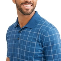 Polo din tricou cu model pentru bărbați
