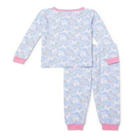 Sleep On It Baby & Toddler Girls Cu Mânecă Lungă Pijamale Și Șosete Din Bumbac, Set Din 3 Piese